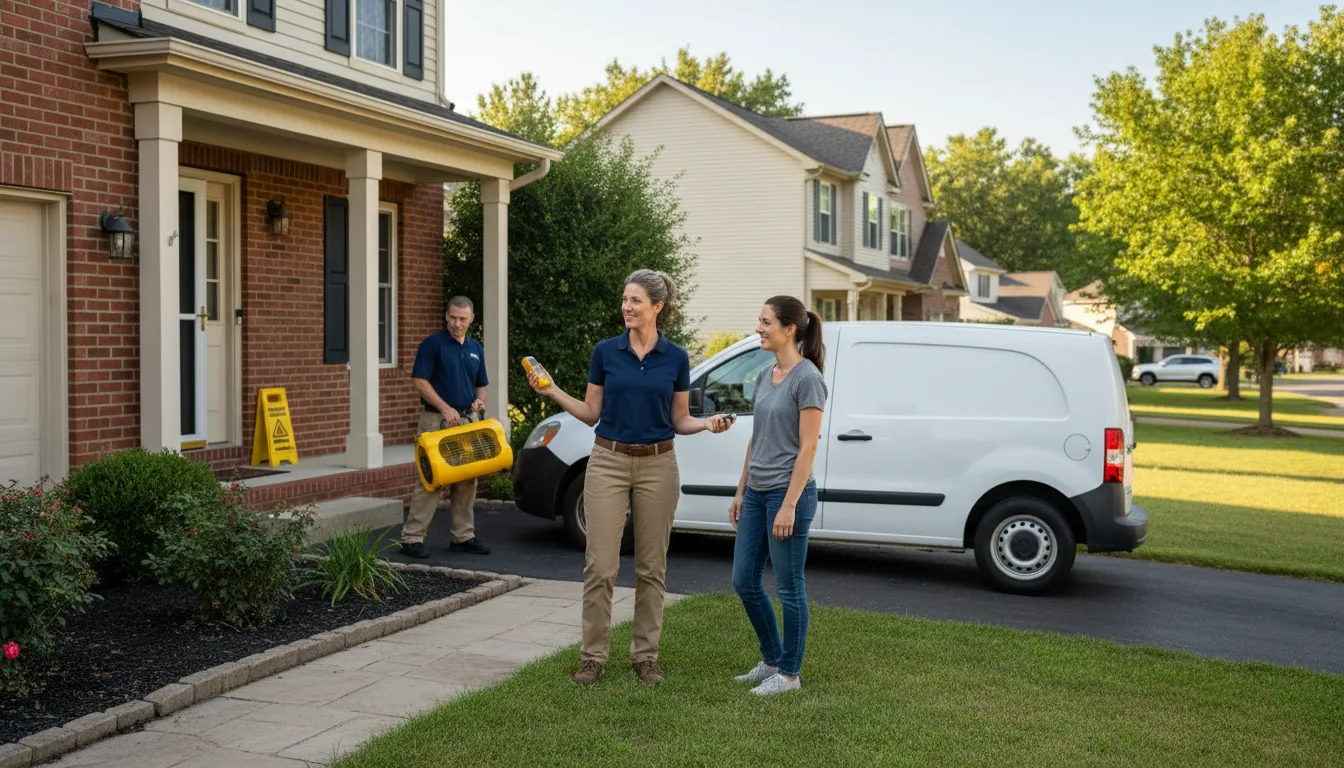 Water restoration image for Water Damage & Restoration Services in Continental, OH